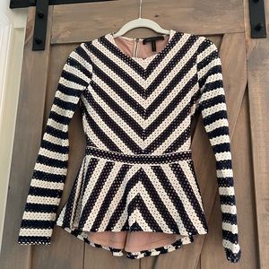 BCBG Peplum Blouse, Size XS